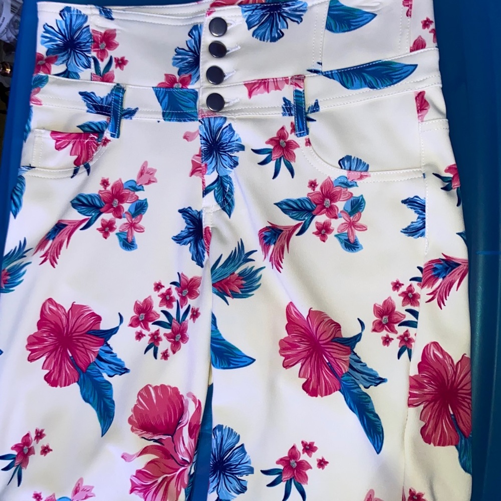 Floral High Waisted Shorts